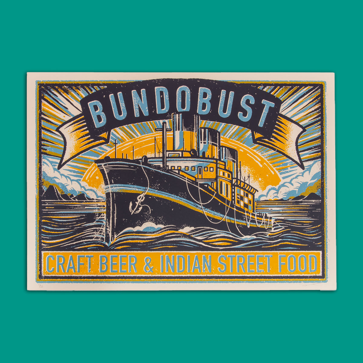 LIVERPOOL TITANIC A2 SIGNED SCREEN PRINT